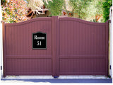 Room 51 Number Building BLACK Aluminum Composite Sign