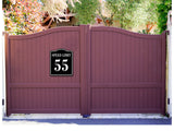 Speed Limit 55 BLACK Aluminum Composite Sign