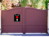 Intermediate Trail  Ski Slope Up Arrow BLACK Aluminum Composite Sign