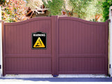 Warning Battery Risk Caution OSHA Danger BLACK Aluminum Composite Sign