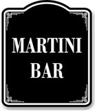 Martini Bar BLACK Aluminum Composite Sign