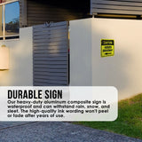 CAUTION HIDDEN DRIVEWAY LEFT ARROW Metal Aluminum Composite Sign