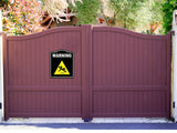 Warning Slippery Caution OSHA Danger BLACK Aluminum Composite Sign
