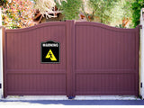 Warning Sudden Drop Repair Caution OSHA Danger BLACK Aluminum Composite Sign