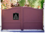 No Food Beyond This Point BLACK Aluminum Composite Sign