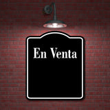 En Venta Spanish firmar BLACK Aluminum Composite Sign