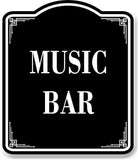 Music Bar BLACK Aluminum Composite Sign