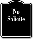 No Solicite Spanish firmar BLACK Aluminum Composite Sign