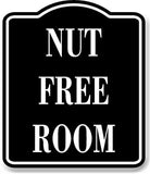 Nut Free Room BLACK Aluminum Composite Sign