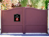 No U-Turns Symbol BLACK Aluminum Composite Sign