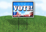 VOTE SKY FLAG 18 in x 24 in Yard Sign Road Sign with Stand