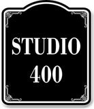 Studio 400 BLACK Aluminum Composite Sign