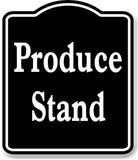 Produce Stand BLACK Aluminum Composite Sign