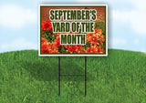 SEPTEMBERS YARD OF THE MONTH Yard Sign Road with Stand LAWN SIGN