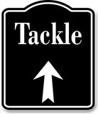 Tackle fishing bait Up Arrow BLACK Aluminum Composite Sign