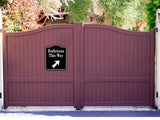 Bathroom This Way 45 Degree Up Right Arrow BLACK Aluminum Composite Sign
