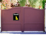 Warning Falling Risk Caution OSHA Danger BLACK Aluminum Composite Sign