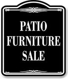 Patio Furniture Sale BLACK Aluminum Composite Sign