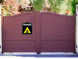 Warning High Volume Risk Caution OSHA Danger BLACK Aluminum Composite Sign