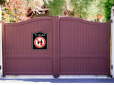 No Alchhol Symbol Prohibition BLACK Aluminum Composite Sign