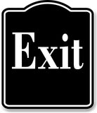 Exit Elegant BLACK Aluminum Composite Sign