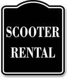 Scooter Rental BLACK Aluminum Composite Sign