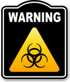 Warning Biohazard Caution OSHA Danger BLACK Aluminum Composite Sign