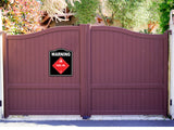 Warning_Fuel_Oil_Flammable_Gas_Safty_OSHA_Danger_BLACK Aluminum Composite Sign
