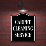 Carpet Cleaning Service BLACK Aluminum Composite Sign
