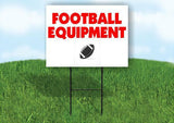 Football EQUIPMENT Plastic Yard Sign ROAD SIGN with Stand