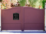 Bless Your Heart BLACK Aluminum Composite Sign