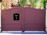 Lot 2 Building Site BLACK Aluminum Composite Sign