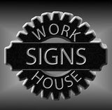 Picnic Site 45 Degree Up Left Arrow BLACK Aluminum Composite Sign