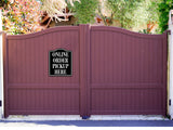 Online Order Pickup Here BLACK Aluminum Composite Sign