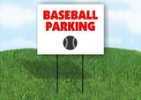 Baseball PARKING Plastic Yard Sign ROAD SIGN with Stand