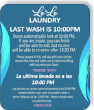 LA LA LAUNDRY Aluminum Composite Sign