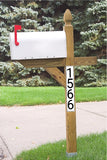 CUSTOM 102 Vertical Address signs 3.5"x20", 4" high numbers
