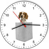Welsh Springer Spaniel In Your Pocket Dog kitchen living room Wall Clock