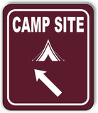 CAMP SITE DIRECTIONAL ARROW TRAIL 8 Variations Metal Aluminum composite sign