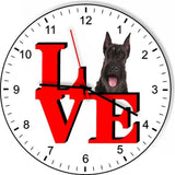 Giant Schnauzer Cute Puppy Dog kitchen living room Wall Clock