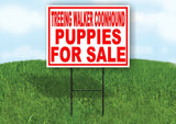 Treeing Walker Coonhound PUPPIES FOR SALE Yard Sign Road with Stand LAWN SIGN