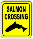 SALMON CROSSING FAST YELLOW Metal Aluminum composite sign