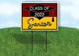 CLASS 2022 SENIOR MAROON GOLD Yard Sign with Stand LAWN SIGN