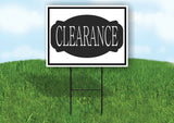 CLEARANCE BLACK TAG Yard Sign Road with Stand LAWN SIGN