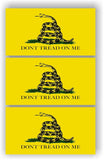 SET OF 3 Don’t Tread On Me Flag American Flag Car MAGNET Magnetic Bumper Sticker
