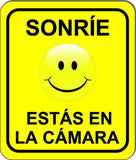 Sonríe estás en la cámara Aluminum Composite Outdoor Sign