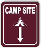 CAMP SITE DIRECTIONAL ARROW TRAIL 8 Variations Metal Aluminum composite sign