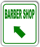 BARBER SHOP DIRECTIONAL GREEN 8 Arrow Variations Metal Aluminum composite sign