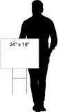 NORMA POLICE RETIREMENT  18 in x 24 in Yard Sign Road Sign With Stand