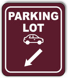 PARKING LOT DIRECTIONAL ARROW TRAIL 8 Variations Metal Aluminum composite sign